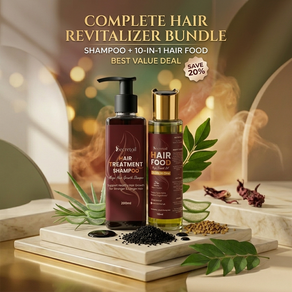 Hair Food Oil 10 In One + Hair Treatment Shampoo Bundle Deal